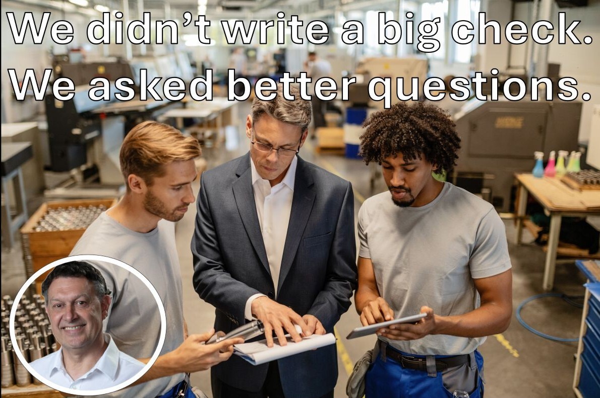 Frontline operator solving problems at the Gemba—engaged team in action.