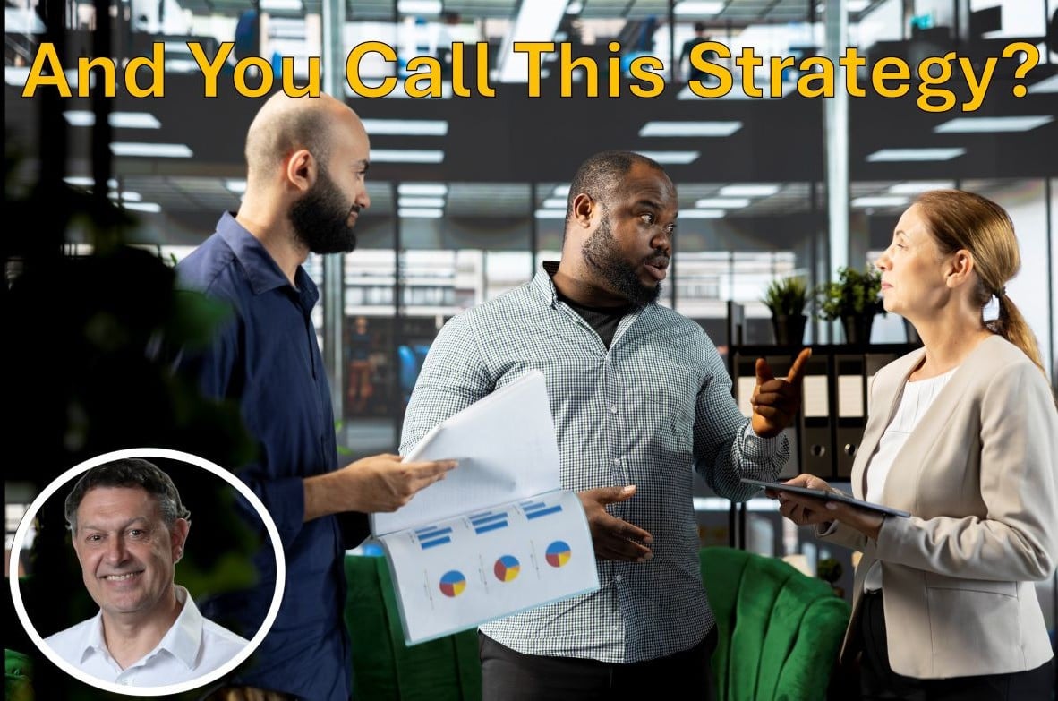 Strategy map cascaded to shop-floor huddle boards.