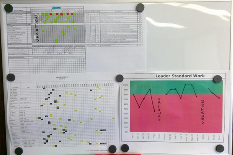 Standard work document used by a healthcare CEO Leading with purpose
